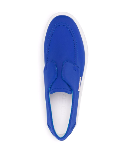 Le Silla Yacht Moccasin Loafers In Blau