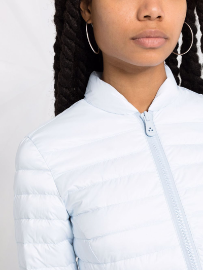 Peuterey Puntia Zipped Padded Jacket In Blau