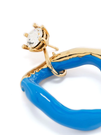 Colville Calamari Two-tone Earrings In Gold