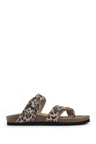 Shop White Mountain Gracie Double Buckle Sandal In Natural/e-print/leather