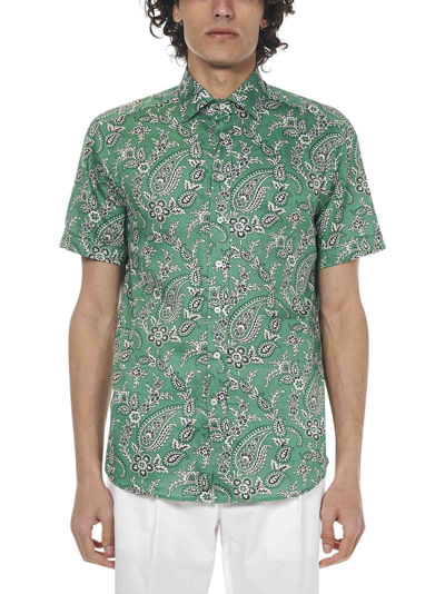 Shop Etro Shirt In Green