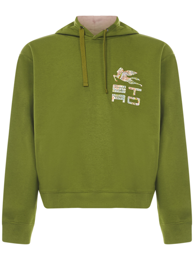 Shop Etro Sweatshirt In Green