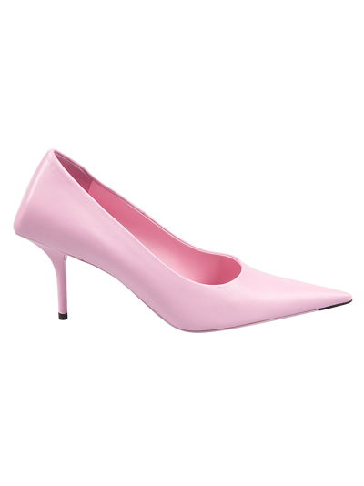 Balenciaga Knife Leather Pumps In Pink | ModeSens