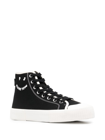 Shop Ps By Paul Smith Logo Sneakers In Black