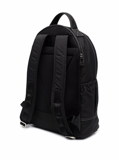 Shop Ps By Paul Smith Logo Print Backpack In Black