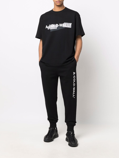 Shop A-cold-wall* Strata T-shirt In Black