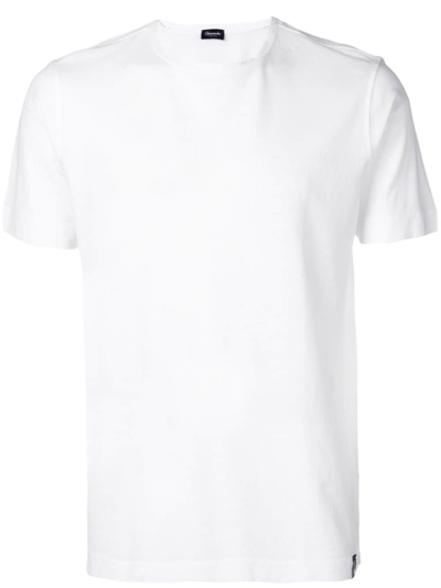 Shop Drumohr Cotton T-shirt In White