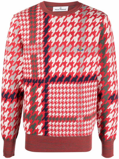 Shop Vivienne Westwood Printed Sweater In Red