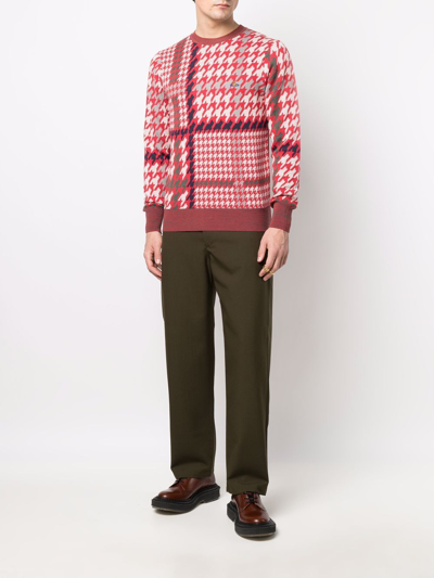 Shop Vivienne Westwood Printed Sweater In Red