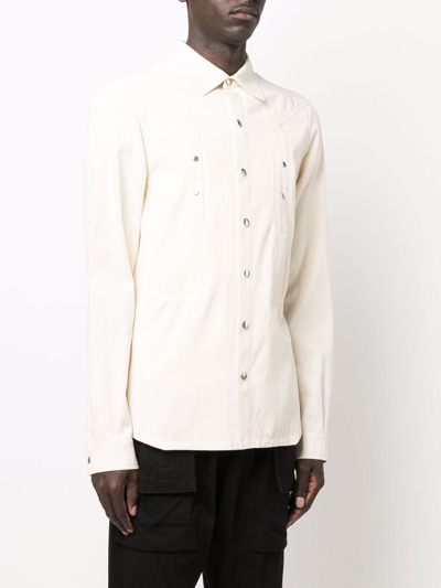 Shop Rick Owens Cotton Shirt In White