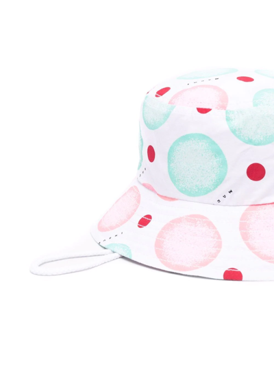 Shop Marni Logo-print Bucket Hat In White