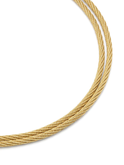 Shop Le Gramme 15g Polished Yellow Gold Double Cable Bracelet