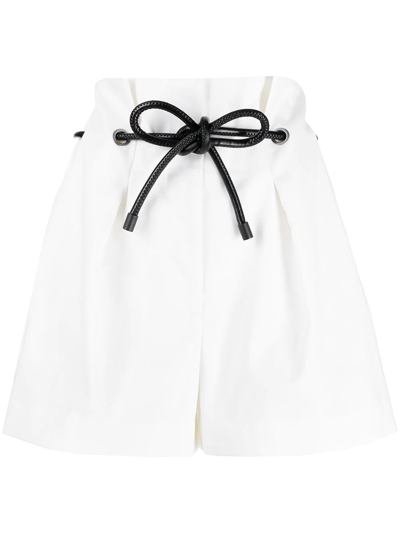Shop 3.1 Phillip Lim / フィリップ リム Paperbag-waist Mini Shorts In White