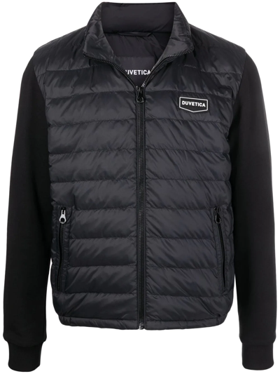 Shop Duvetica Fossi Panelled Puffer Jacket In Black