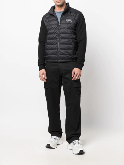 Shop Duvetica Fossi Panelled Puffer Jacket In Black