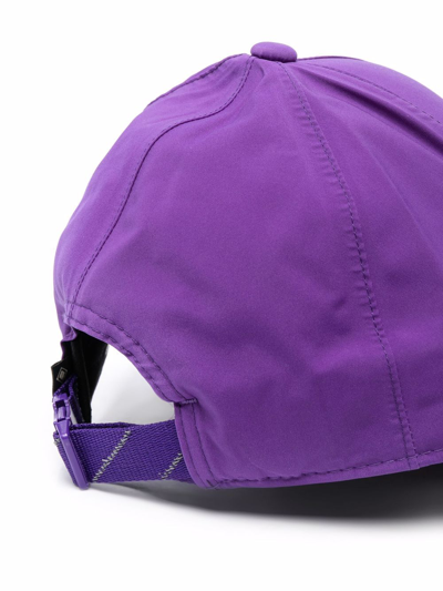 New Era Slogan-embroidered Cap In Purple