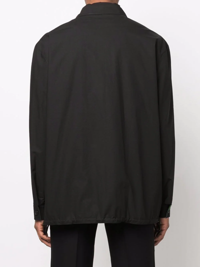 Kenzo Reversible Flame-print Jacket In Black