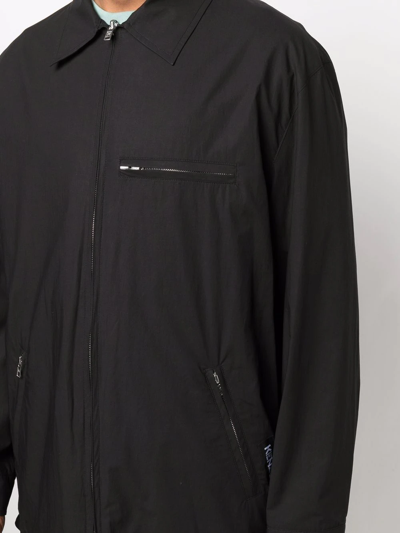Kenzo Reversible Flame-print Jacket In Black