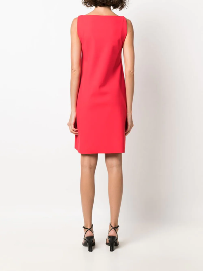 Shop Le Petite Robe Di Chiara Boni Floral-appliqué A-line Dress In Red