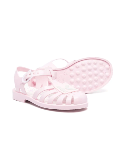 Shop Kenzo Logo-charm Jelly Shoes In Pink