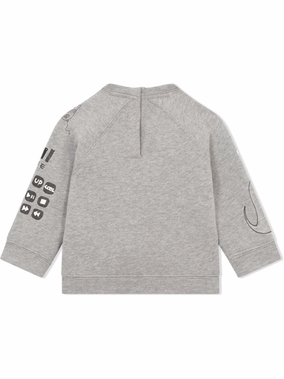 Shop Dolce & Gabbana Dg Sport Crewneck Sweatshirt In Grey
