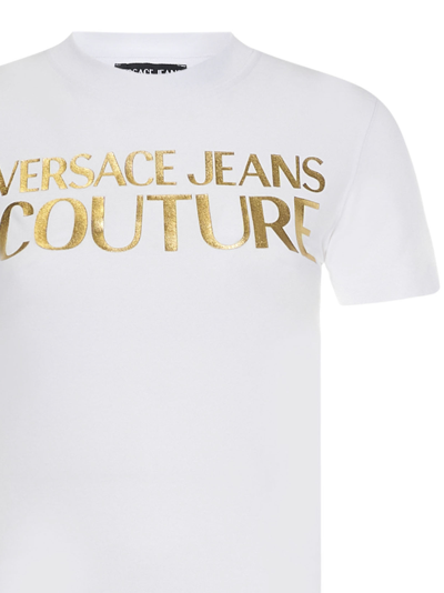 Shop Versace Jeans Couture T-shirt In White