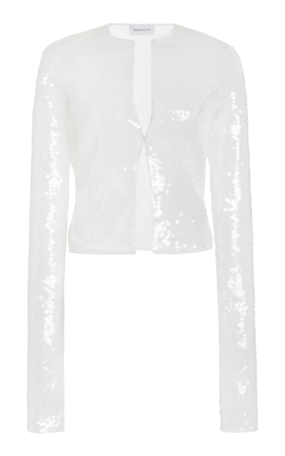 Shop 16arlington Women's Keid Sequin Cardigan In White