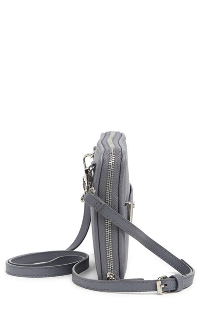 Shop Steve Madden B Penn Wallet On Strap Crossbody In Grey