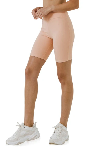 Shop Grey Lab High Waist Bike Shorts In Coral