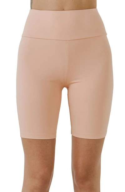 Shop Grey Lab High Waist Bike Shorts In Coral