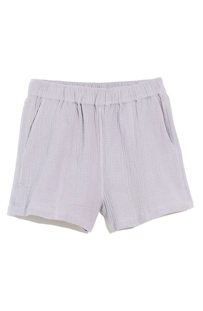 Shop Madewell Lightspun Easy Pull-on Shorts In Faded Lavender
