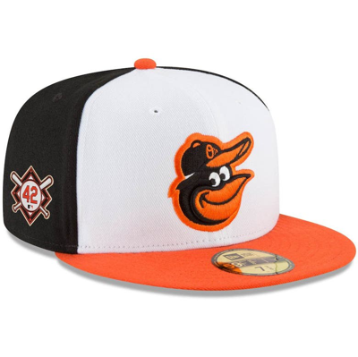 Shop New Era White Baltimore Orioles Jackie Robinson Day Sidepatch 59fifty Fitted Hat