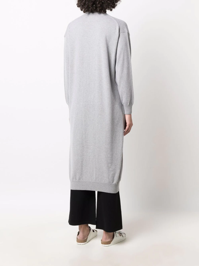 Paula Button-up Cashmere Cardigan In Grey
