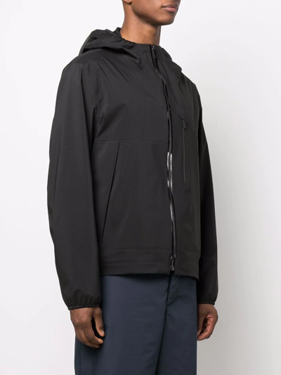 Shop Moncler Sattouf Hooded Windbreaker Jacket In Schwarz