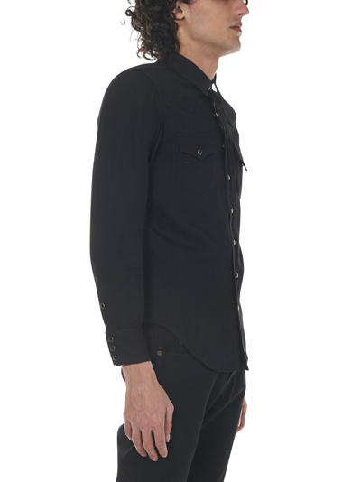 Shop Saint Laurent Shirt In Black