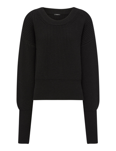 Joseph Cardigan Stitch Jumper In Black