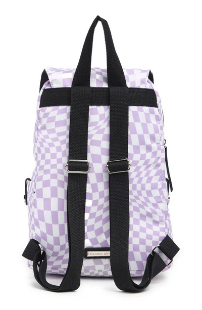 Shop Madden Girl Proper Flap Nylon Backpack In Purple Multi