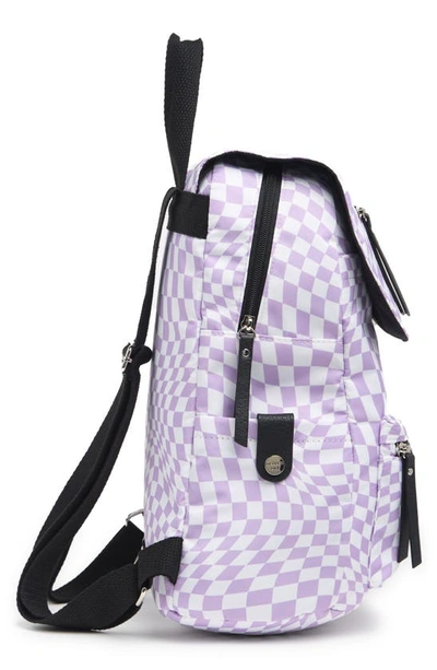 Shop Madden Girl Proper Flap Nylon Backpack In Purple Multi