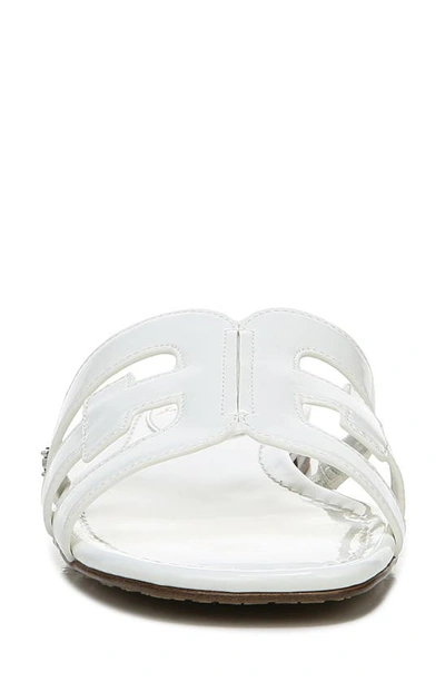 Shop Sam Edelman Bay Cutout Slide Sandal In White/ White