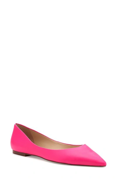 Shop Botkier Annika Pointed Toe Flat In Glow Pink