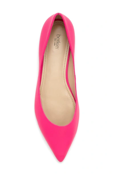 Shop Botkier Annika Pointed Toe Flat In Glow Pink