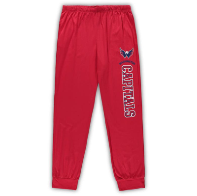 Shop Concepts Sport Red Washington Capitals Big & Tall Pullover Hoodie & Joggers Sleep Set