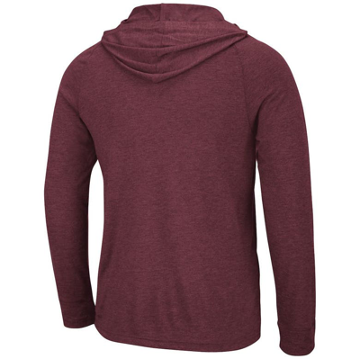 Shop Colosseum Heathered Maroon Texas A&m Aggies Campus Long Sleeve Hooded T-shirt In Heather Maroon