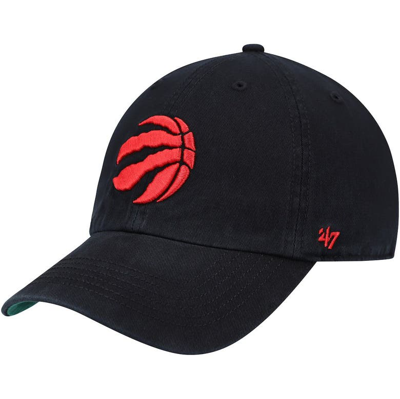 Shop 47 ' Black Toronto Raptors Team Franchise Fitted Hat