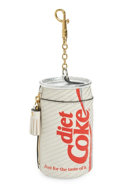 Shop Anya Hindmarch X Coca Cola Diet Coke Leather Coin Purse In Optic White