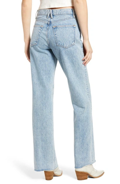 Shop Slvrlake Grace High Waist Raw Hem Wide Leg Jeans In Time To Go