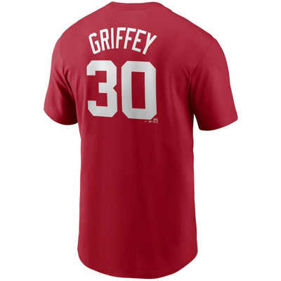 Shop Nike Ken Griffey Jr. Red Cincinnati Reds Cooperstown Collection Name & Number T-shirt