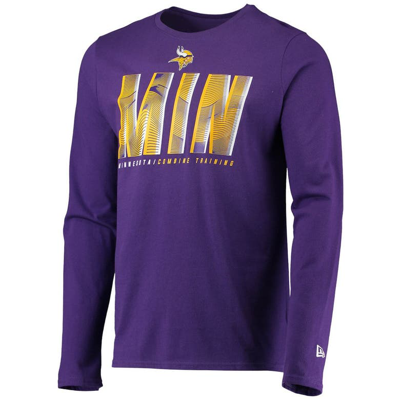 Youth Purple Minnesota Vikings Electric Abbreviation Long Sleeve T-Shirt