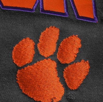 Shop Stadium Athletic Youth Charcoal Clemson Tigers Applique Arch & Logo Full-zip Hoodie
