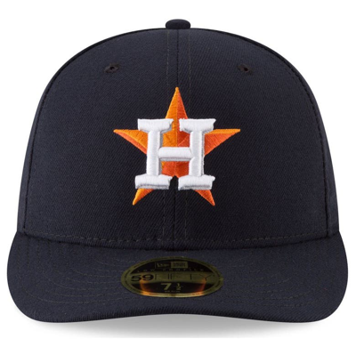 Shop New Era Navy Houston Astros Home 60th Anniversary Authentic Collection On-field Low Profile 59fifty